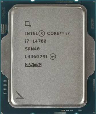 Procesador Intel Core I7-14700 De 14Va Generacion/Socket 1700/5.4Ghz/20 Cores/33Mb/Con Graficos UHD 770/Sin Disipador/Cm8071504820817/Sin Caja (A Granel)