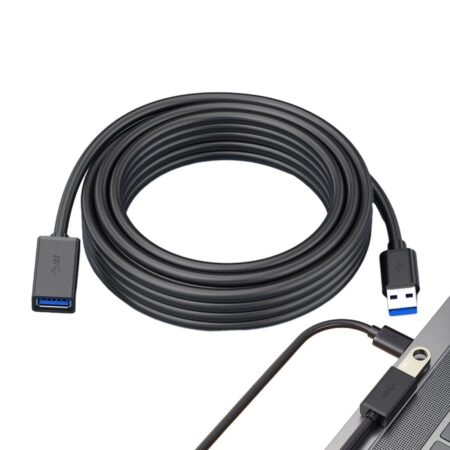 Cable Extensor USB Tiaoifaer B0C3J4Lf8P/USB 3.0 Macho A Hembra/5M/5Gbps/Gris