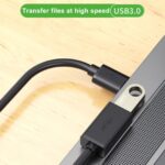 Cable Extensor USB Tiaoifaer B0C3J4Lf8P/USB 3.0 Macho A Hembra/5M/5Gbps/Gris