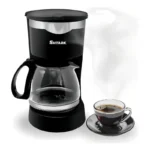 Cafetera Semiautomatica Con Filtro Reutilizable Shtark Sht-Caf-6Tz/6 Tazas/Vidrio/Plastico/Antigoteo/650W/Negra