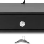 Cajon De Dinero Shopilinc Item88/5 Divisiones De Monedas/4 Divisiones De Billetes/Metalico/Con Cierre Automatico Manual Y Bloqueo/Negro