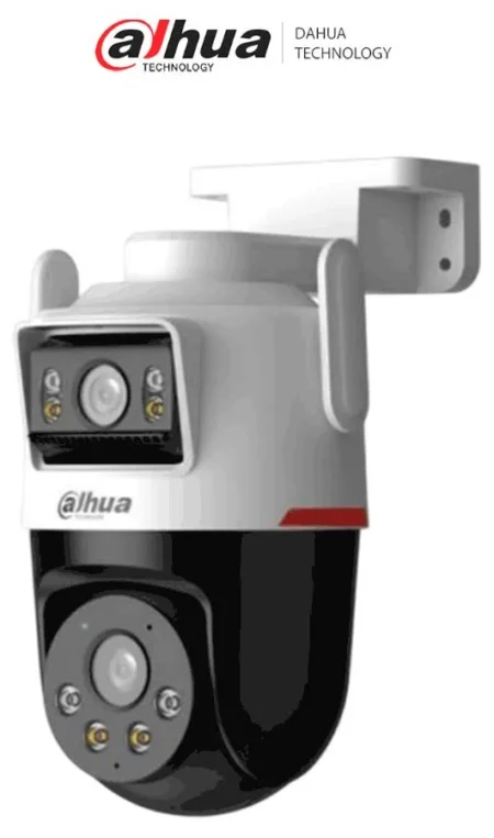Camara IP Pt WiFi Dahua Dh-Ipc-Pts2349B3-Sw-E2-Pv De 6Mpx/Wizcolor/Deteccion Inteligente De Doble Canal/Luz Calida De 40M/Microfono Y Altavoz Integrados/Ia/Autotracking/Disuacion Activa/Ranura MicroSD/Ip66