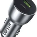 Cargador De Auto 52.5W Ugreen 60980/Puerto USB-A Y USB-C/Compatible Con Vehiculos De 12 Y 24Vcd/Pd3.0+Qc3.0/Chip Inteligente