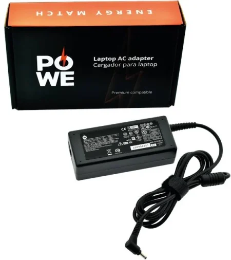 Cargador Acer 2.37A Punta Amarilla/19V/2.37A/45W/Punta Delgada 3.0X1.1Mm/Negro/No Cancelacion/No Devolucion