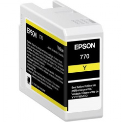 Cartucho De Tinta Epson Amarillo Ultrachrome Pro10 T770, 25Ml, T770420