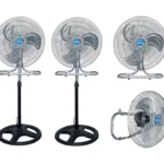 Set De 2 Ventiladores De Pedestal Shtark 16" Sht-Seve-Ngo/3Velocidades/110V/60Hz/Plastico Y Metal/Negro