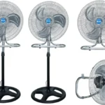 Set De 2 Ventiladores De Pedestal Shtark 16" Sht-Seve-Ngo/3Velocidades/110V/60Hz/Plastico Y Metal/Negro