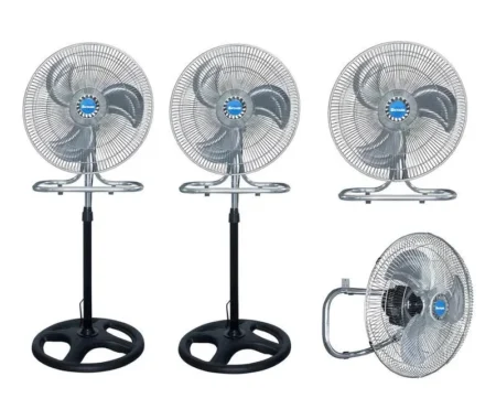 Set De 2 Ventiladores De Pedestal Shtark 16″ Sht-Seve-Ngo/3Velocidades/110V/60Hz/Plastico Y Metal/Negro