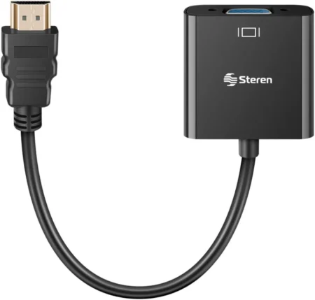Convertidor VGA Macho-HDMI Hembra Steren Color Negro/208-158