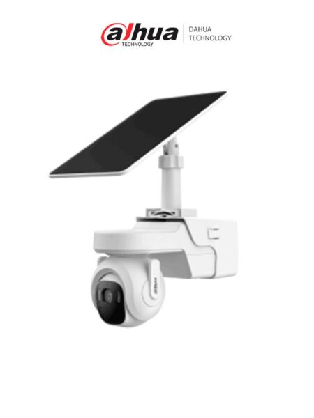 Kit De Camara Domo IP Y Panel Solar Dahua Dh-Kit/Bp4A-4G/M0508 De 4Mpx/3.6Mm/Smd/Sirena Y Luz De Disuasion Activa/Audio Bidireccional/Iluminador Dual Inteligente/Ir 30M/Luz Calida 20M/Modo Aov/Ranura Micro SD/Ip66