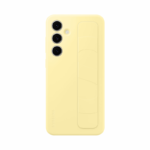 Samsung Galaxy S24 FE Standing Grip Case - Funda con Soporte de Sujeción y Agarre Ergonómico - Amarillo