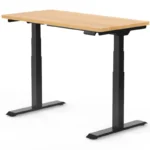 Escritorio Munfrost Gamer Moonstone/Electrico/Base Estandar/60X120Cm/Altura Ajustable/Cubierta Nougat/Negro/Mfmesc1B