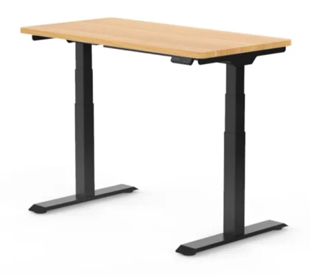 Escritorio Munfrost Gamer Moonstone/Electrico/Base Estandar/60X120Cm/Altura Ajustable/Cubierta Nougat/Negro/Mfmesc1B