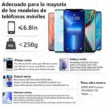 Estabilizador Portatil Para Celular Steren Gmb-3000/Bluetooth/Incluye Aro De Luz LED/Negro