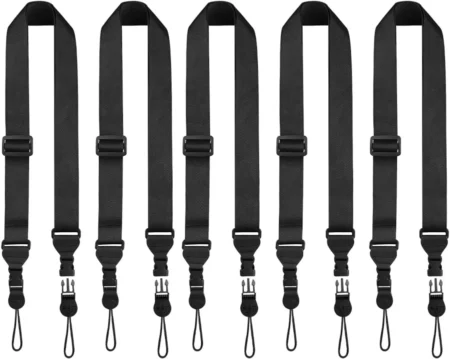 Kit De 5 Correas Fieil B0Cnsz2Bkw/Ajustables Para El Cuello/De Nailon/Para Ipad Tablet Celular O Camara Portatil/Negro