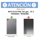 Funda Para Tablet Lenovo Zenrich Tab M10/10.1"/Cinta Giratoria Para Manos/Silicona/Negro