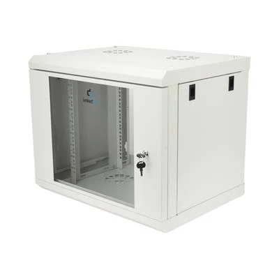 Gabinete De Pared De 9U Linkedpro Sr1909Lh3Gw Con Puerta De Cristal Templado/479.5Mm De Profundidad/Rack De 19”/Acero Reforzado/Gris Mate