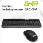 Kit Teclado Y Mouse Alambrico Ghia Gac-004/Ergonomicos/USB/1200Dpi/Negro