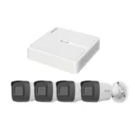 Kit IP Hilook Kiph4B/Ssd1Tb Nvr De 8 Canales Con 8 Puertos PoE/4Mp/2.8Mm/4 Camaras Bala/Microfono/Ssd1Tb/ H.265+/H.265/Bobina Cat6 305M