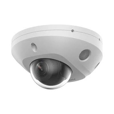 Camara Mini Domo IP Hikvision Ds-2Cd2343G2-Li2U/4Mpx/2.8Mm/30Mts Luz Blanca+30Mts Ir/Acusense/IP67/Wdr 120Db/PoE/Onvif/Micro SD/Sdhc/Sdxc/Metal/Acusearch/Blanco