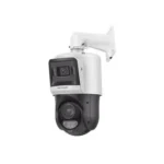 Camara Domo IP Hikvision Ds-2Se4C415Mwg-E/14(F0)/4Mpx/2.8Mm/100Mts Ir+30Mts Luz Blanca/IP67/Acusense/PoE+/2 Microfonos Integrados Y Bocina/Alerta Audible Y Luz Estroboscopica/15X Zoom