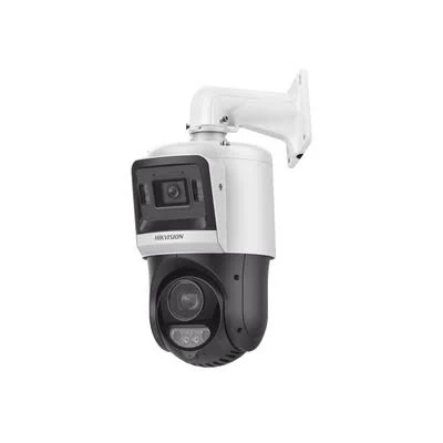 Camara Domo IP Hikvision Ds-2Se4C415Mwg-E/14(F0)/4Mpx/2.8Mm/100Mts Ir+30Mts Luz Blanca/IP67/Acusense/PoE+/2 Microfonos Integrados Y Bocina/Alerta Audible Y Luz Estroboscopica/15X Zoom