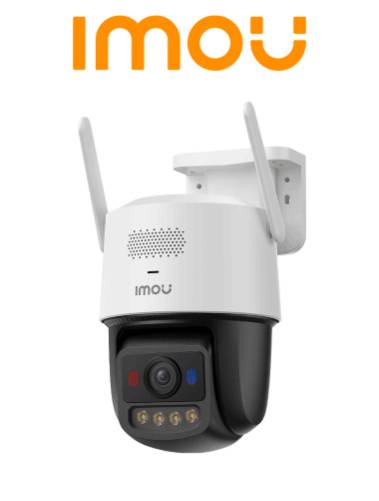 Camara IP WiFi Imou Ipc-U7Ln-6V0Ne De 6Mpx/3.6Mm/Vision Nocturna De 30M/Micro SD 512Gb/2 Luces De Advertencia Rojas Y Azul/Audio Bidireccional/Sirena De 125Db/Doble Banda 2.4/5G