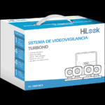 Kit Dvr 4 Canales Turbohd Hilook Hl-1080-Dl/T 1080P/4 Camaras Bala De Metal/H.265+/Fuente De Poder Profesional/Accesorios De Instalacion