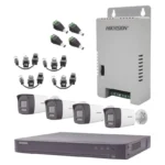 Kit Audio Bidireccional Turbohd Hikvision Kh4K8Btwa/4K-3K/Dvr 8 Canales 4K/8 Camaras Bala (Exterior) Con Bocina Y Microfono Integrado 3K/1 Fuentes De Poder