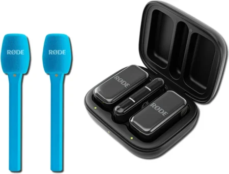 Kit De 2 Microfonos Inalambrico Microphones-F12/Tipo Corbatero/Omnidireccional/USB-C/Bluetooth/20Hz-20Khz/Para Telefono/Negro