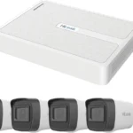 Kit Nvr De 8 Canales Turbohd Hilook Kiph4B4Mp/A De 2Mp/8 Puertos PoE/4 Camaras IP Bala/C/Microfono/HDD De Hasta 6Tb/VGA/HDMI