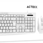 Kit Teclado Y Mouse Alambrico Acteck AC-941792 Creator Prime Mk455/1600Dpi/Membrana/Color Blanco (Openbox)