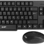 Kit Teclado Y Mouse Inalambrico Ghia Gt4000Bb/Optico/USB/1000Dpi/Hasta 10M/Negro