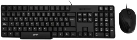Kit Teclado Y Mouse Inalambrico Ghia Gt4000Bb/Optico/USB/1000Dpi/Hasta 10M/Negro