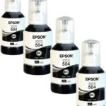 Kit De 2 Tintas Epson T504 Color Negro/T504120-2P