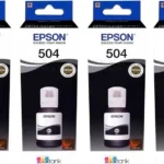 Kit De 2 Tintas Epson T504 Color Negro/T504120-2P