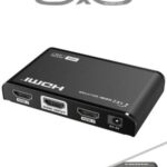 Saxxon Lkv312Hdr-V2.0 - Divisor De Video HDMI 4K De 1 Entrada Y 2 Salidas/ Soporta Resolución 4Kx2K @30Hz/ 1080P Full HD/ Distancia De 10 Metros En Entrada