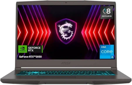 Laptop MSI Thin 15 15.6″/Intel Core I5-13420H/16Gb RAM/512Gb SSD/USB/HDMI/Rj-45/DP/1920X1080/Win 11 Home/Negro/Thin 15 B13Vf-2829Us