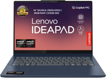 Nb Ideapad5 14In 2En1 Ryzen7 350 Ai 16Gb 512Gb W11H Azul 1Yo