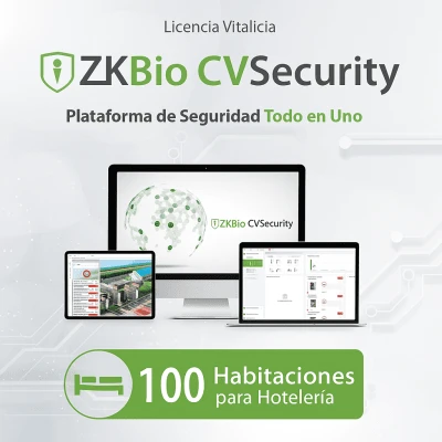 Licencia Tipo Zkteco Zkcvhotel100/Para Modulo De Hoteleria/Para 100 Habitaciones