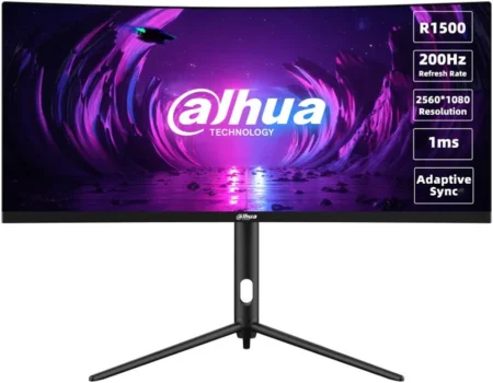 Monitor 30″ Dahua Gaming Dhi-Lm30-E330Ca/LED/Wqhd/Curvo/FHD/Fast VA/200Hz/HDMI/DP/Negro