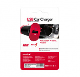 Cargador Para Auto Maxell 347408/12W/1Xusb-A/Negro-Rojo/Ua000Max06
