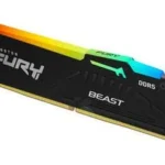 Memoria DDR5 64Gb 5200Mhz Kingston Kingston Fury Beast (2X32Gb)/Negro/Rgb/Cl40/Xmp/Dimm/Kf552C40Bbak2-64