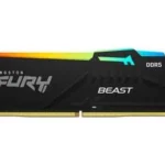 Memoria DDR5 64Gb 5200Mhz Kingston Kingston Fury Beast (2X32Gb)/Negro/Rgb/Cl40/Xmp/Dimm/Kf552C40Bbak2-64