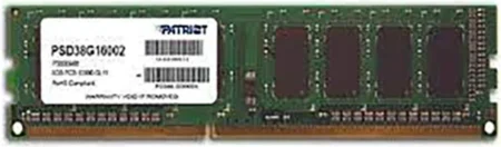 Memoria Ddr3 8Gb 1600Mhz Patriot Signature Line Ddr3 (1X8Gb)/Cl11/Dimm/Psd38G16002