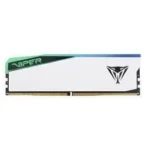 Memoria DDR5 32Gb 6000Mhz Patriot Viper Elite 5 DDR5 (1X32Gb)/Blanco/Cl30/Rgb/Dimm/Xmp/Expo/Pver532G60C30W