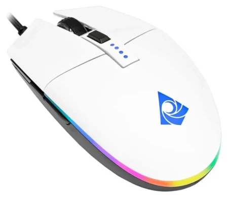 Mouse Alambrico Gamer Munfrost Triton Dpi/6 Botones/Optico/USB/Sensor Pixart Pwm 3360/Argb/12000 Dpi/Negro Mate/Mfmtr11B