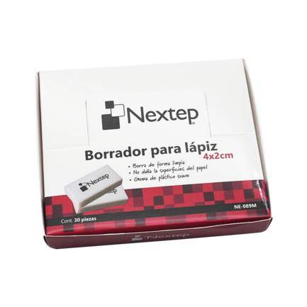 Caja C/30 Piezas De Gomas De Borrar Nextep Ne-089M De 4X2Cm/Blanco