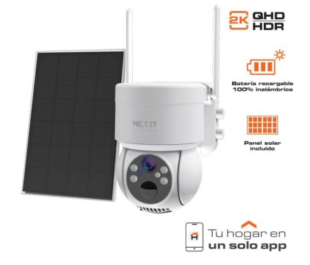 Cámara Nexxt Modelo Nhc-Op20S/ Resolución 2K De 3Mp / 100 Inalámbrico/Luz LED Activada Por Movimiento –
