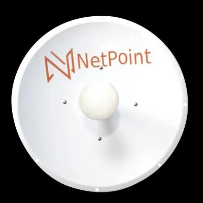 Antena Direccional Blindada Netpoint Npx62 De 31Dbi/5.9-7.2Ghz/2Ft/Con Slant De 45 Y 90 Grados/Incluye Jumpers/Conector N-Macho A Rpsma/Montaje Y Radomo Incluido